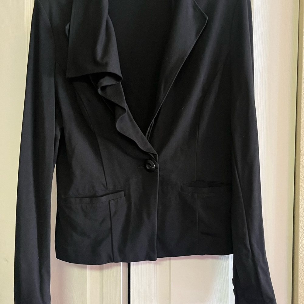 CAbi Elegant Black Suit Jacket